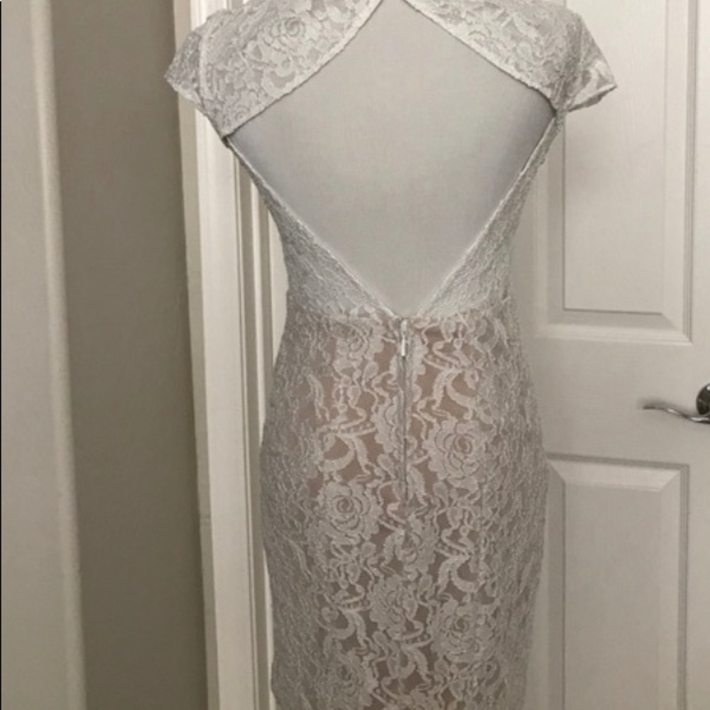 Hailey Logan Adriana Papell Cap Sleeve Dress